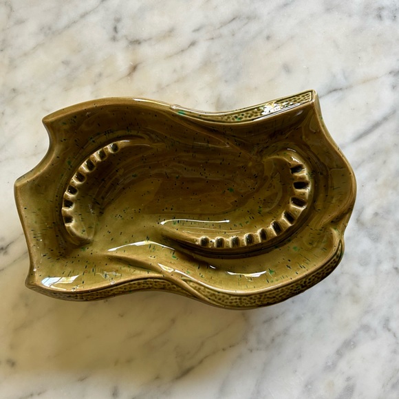 Vintage circa 1970s glazed ceramic ashtray - Picture 3 of 16